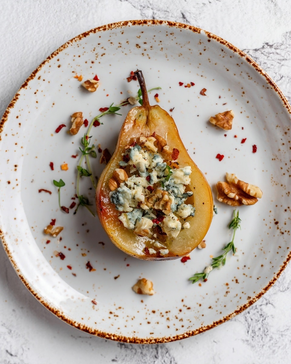Blue Cheese Stuffed Pears Recipe - Recipe Image