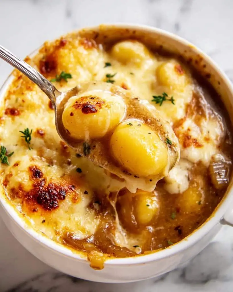 French Onion Gnocchi Soup Recipe