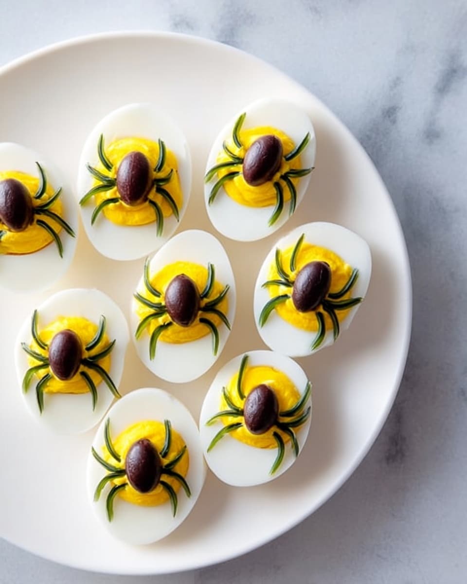 Deviled Egg Spiders Recipe - Recipe Image