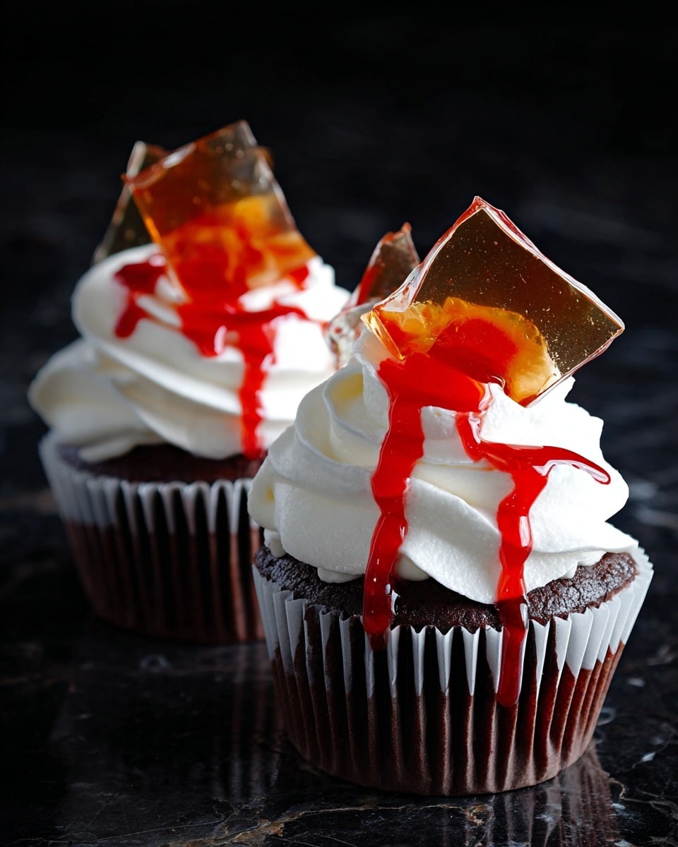 Blood Drip Cupcakes Recipe - Recipe Image