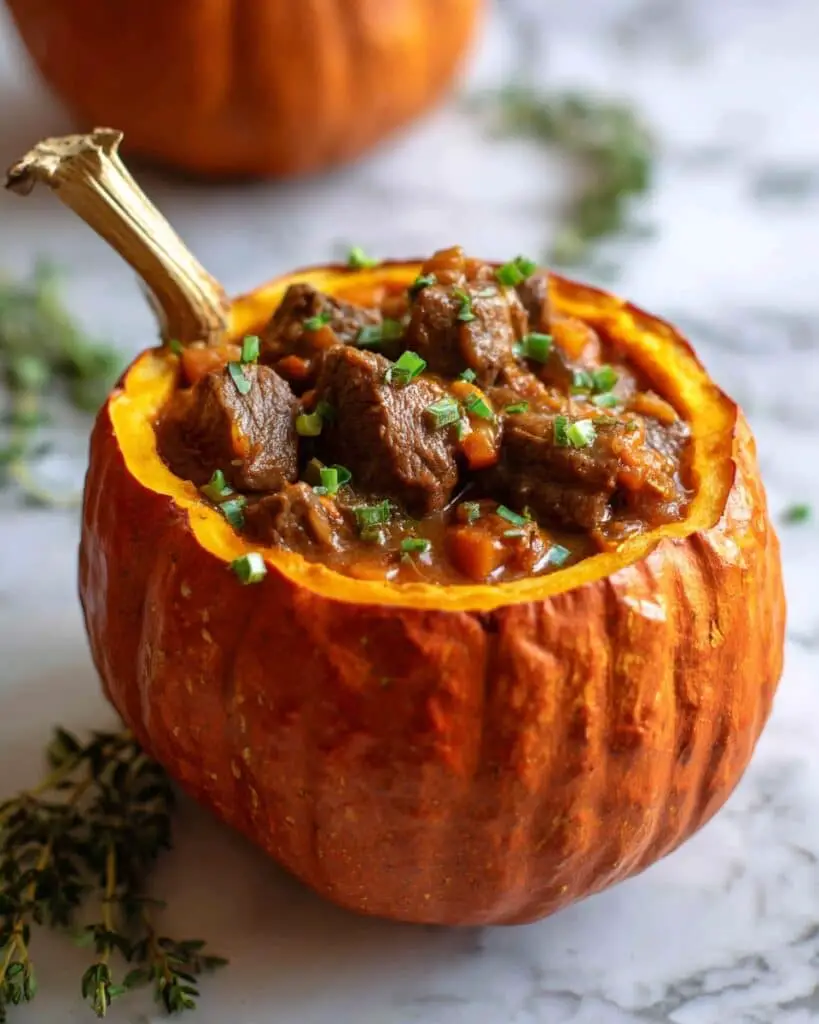 Slow Cooker Pumpkin Beef Stew Recipe