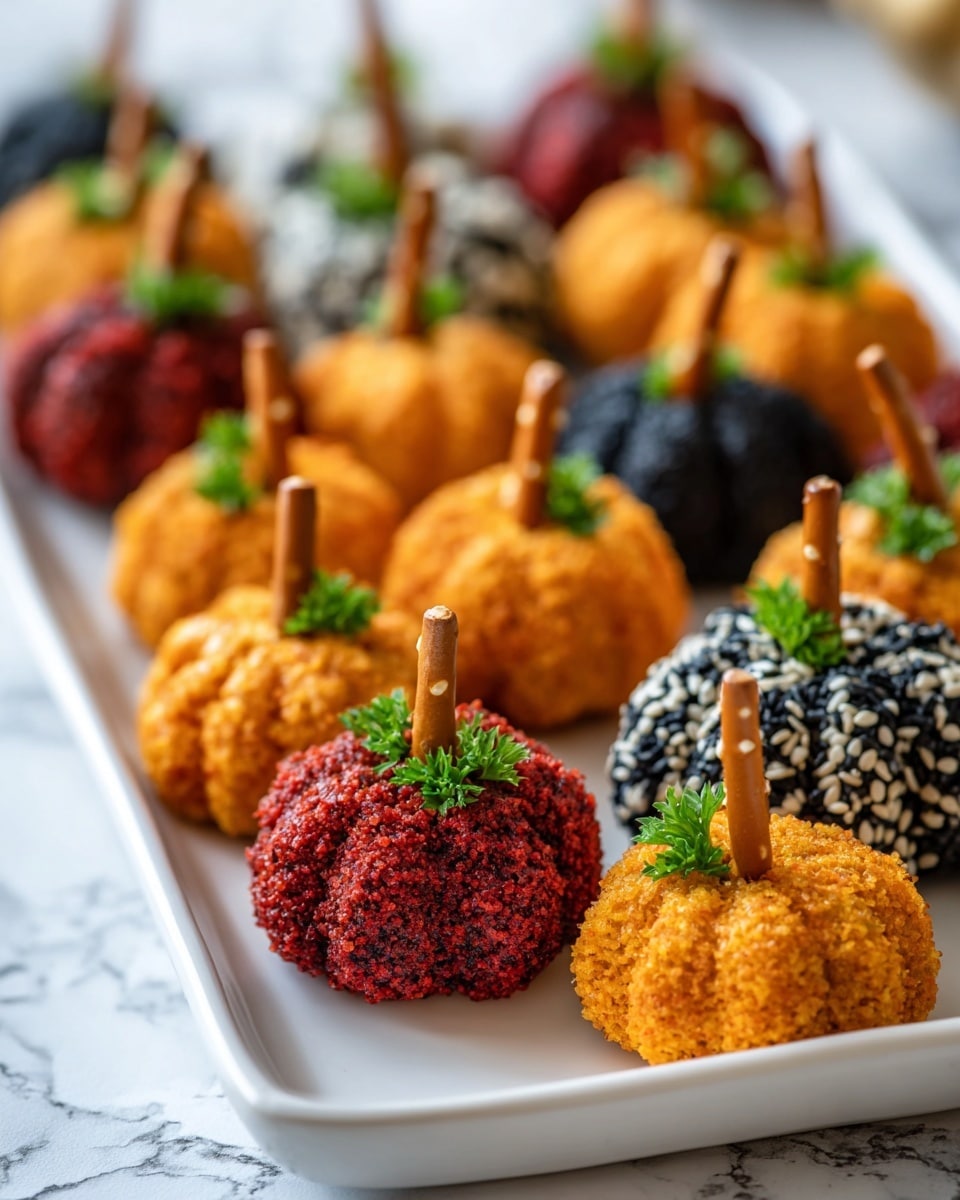 Mini Pumpkin Cheese Balls Recipe - Recipe Image