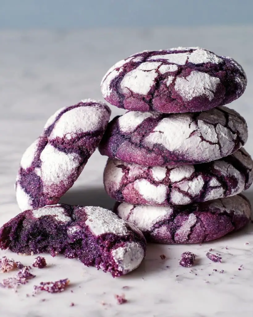 Ube Crinkle Cookies Recipe