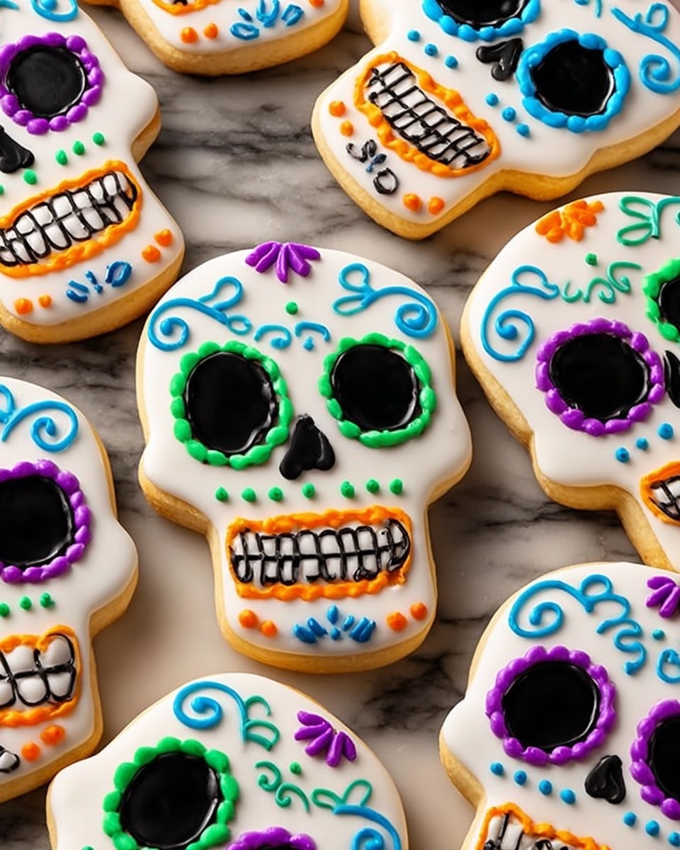 Day of the Dead Skull Cookies Recipe - Recipe Image
