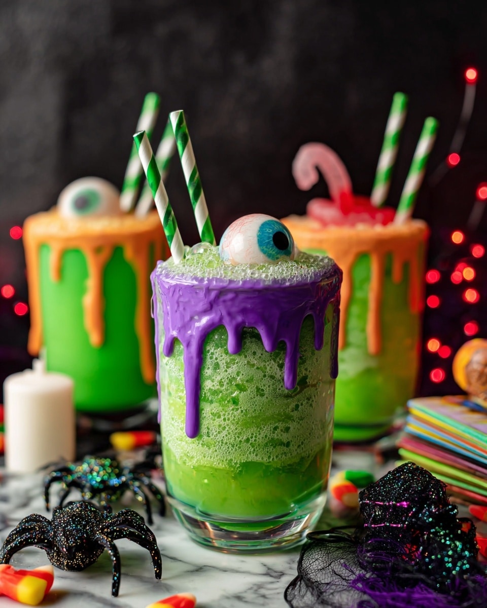 Goosebumps Green Halloween Punch Recipe - Recipe Image