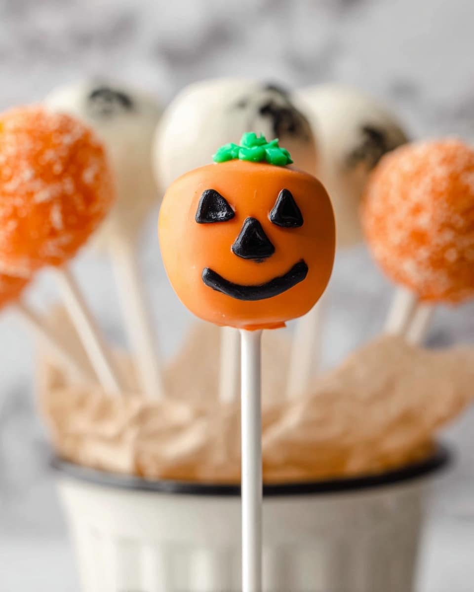 Halloween Cake Pop Decorations and Designs Recipe - Recipe Image