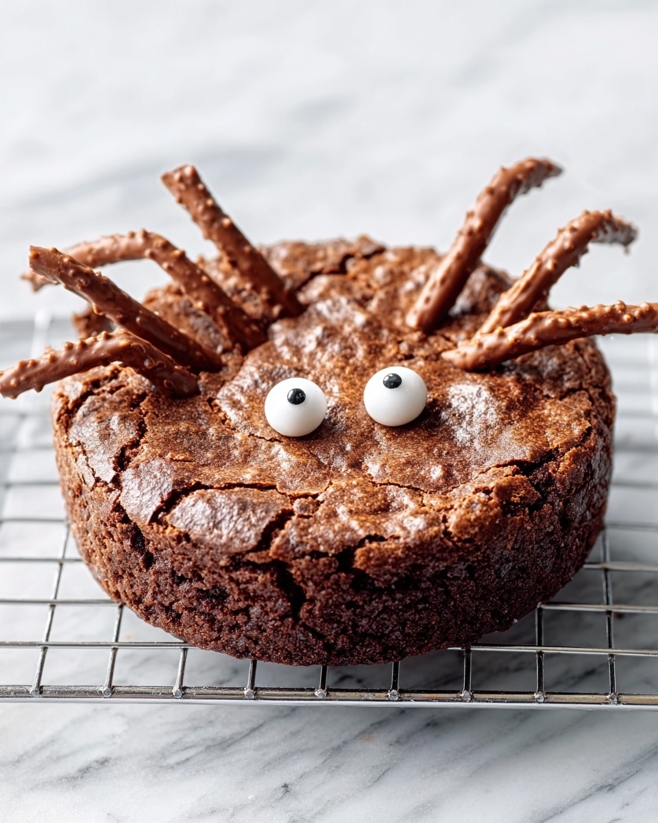 Halloween Brownie Spiders Recipe - Recipe Image