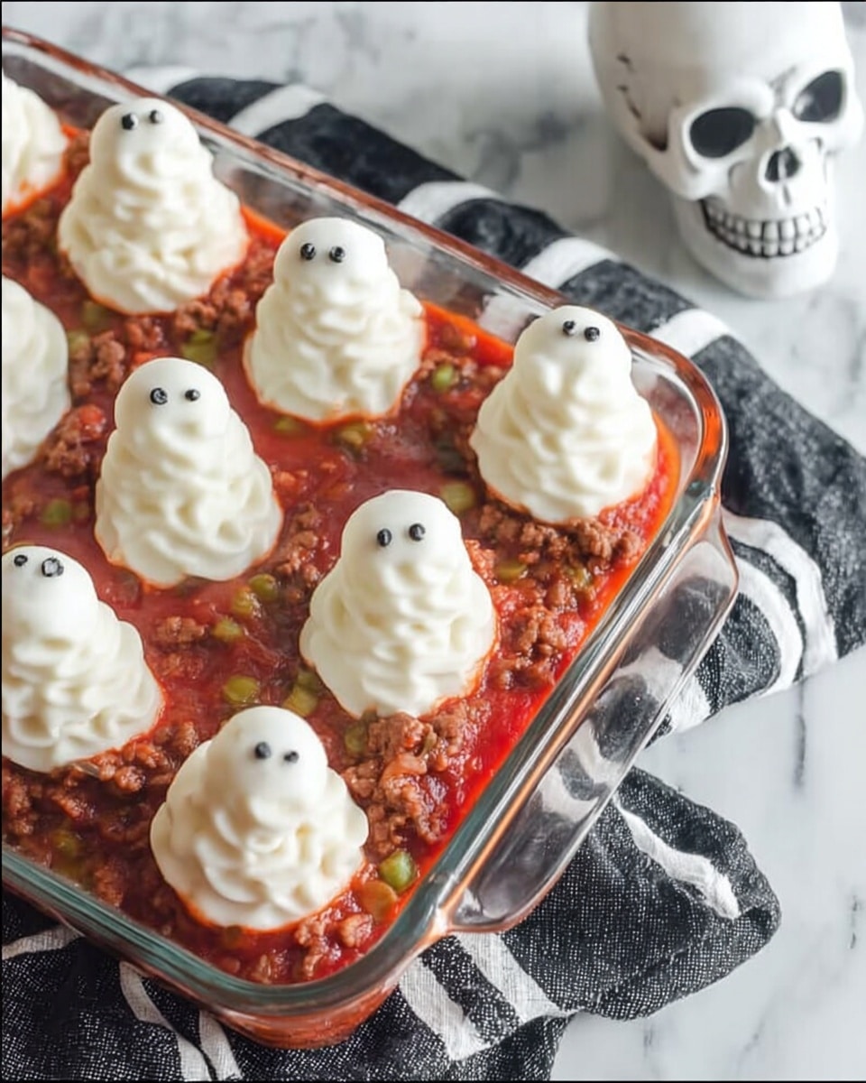Spooky Ghost Shepherd’s Pie Recipe - Recipe Image