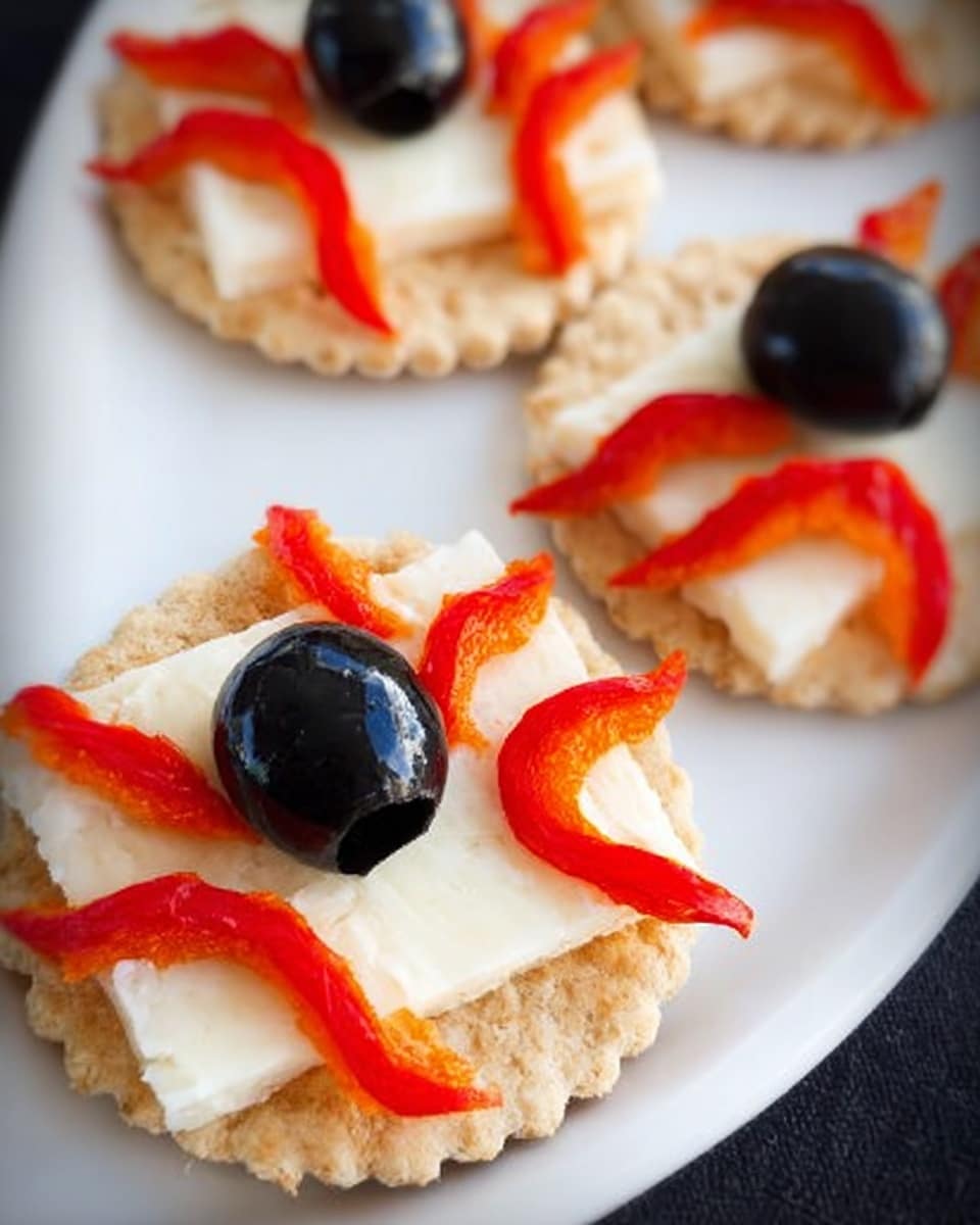 Halloween Eyeball Bruschetta Recipe - Recipe Image