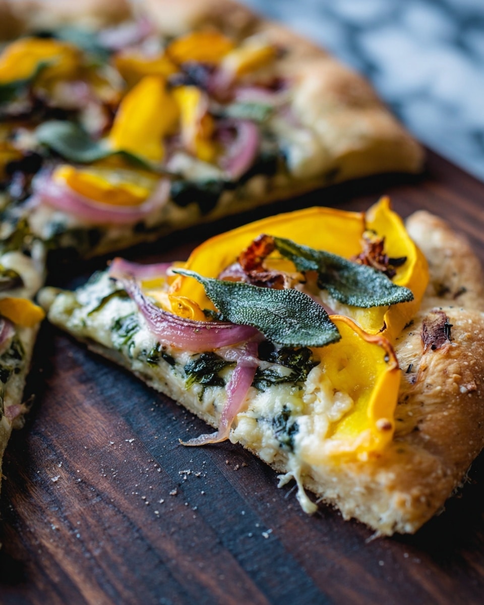 Butternut Squash and Sage Pizza with Burrata and Swiss Chard Recipe - Recipe Image