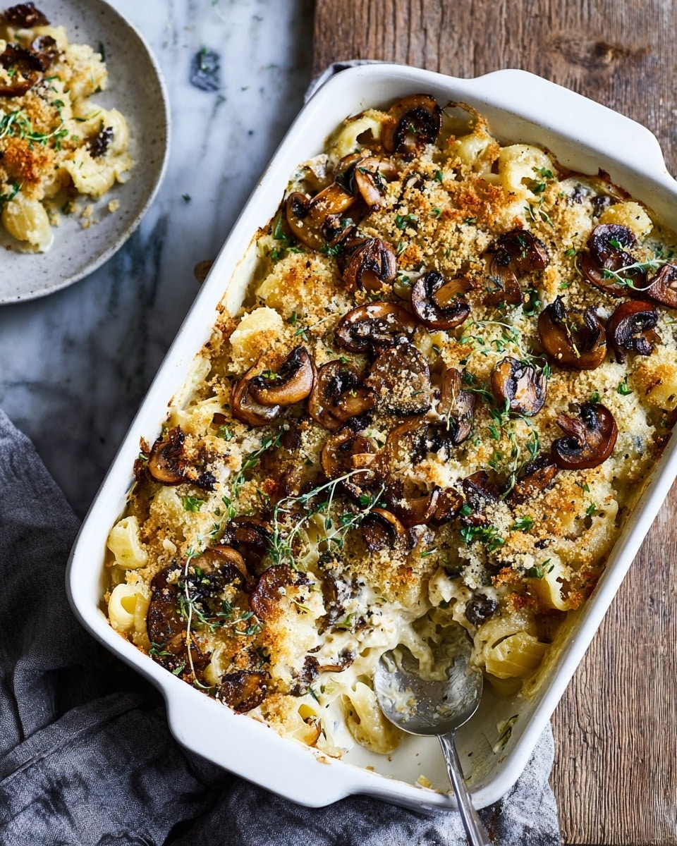 Truffle Mushroom Mac and Cheese Recipe - Recipe Image