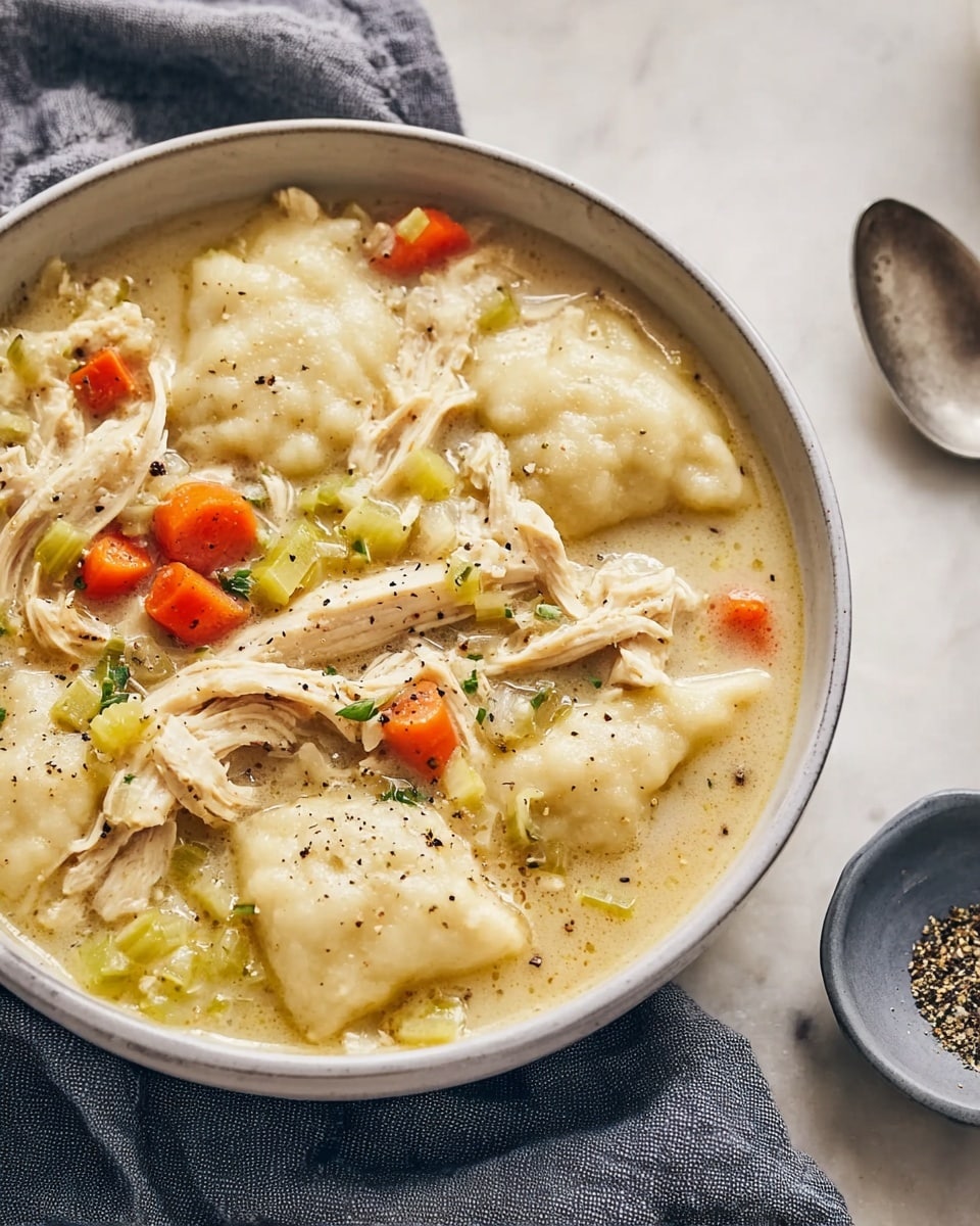 Slow-Cooker Chicken and Dumplings Recipe - Recipe Image
