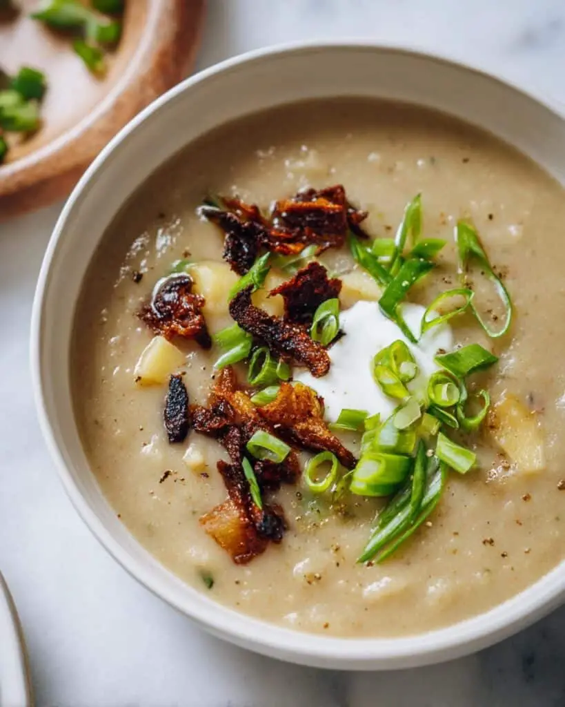 Creamy Vegan Potato Leek Soup Recipe