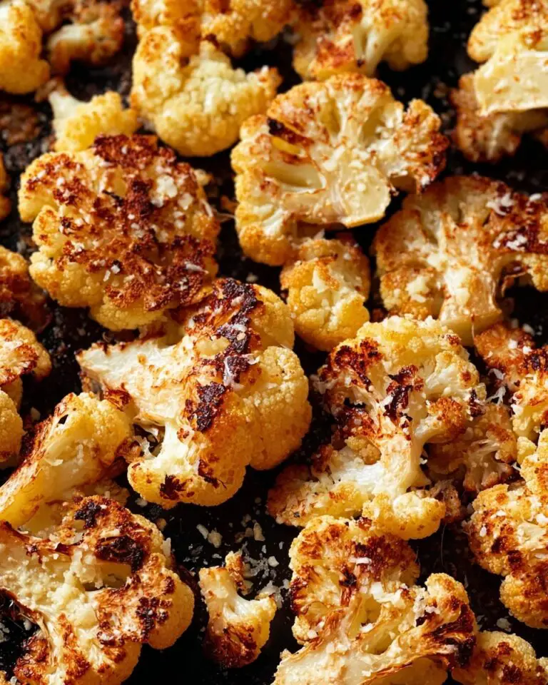 Oven-Roasted Cauliflower with Parmesan and Spiced Seasoning Recipe