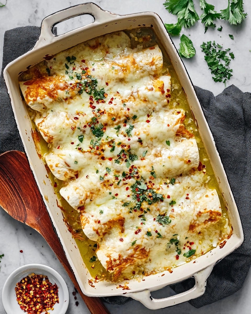 Green Chicken Enchiladas Recipe - Recipe Image