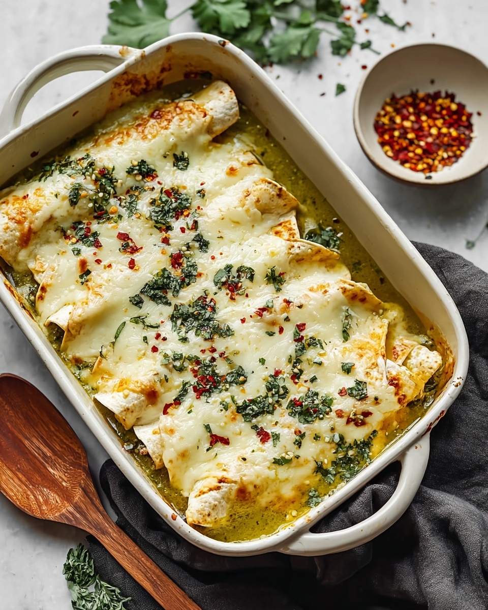 Green Chicken Enchiladas Recipe - Recipe Image
