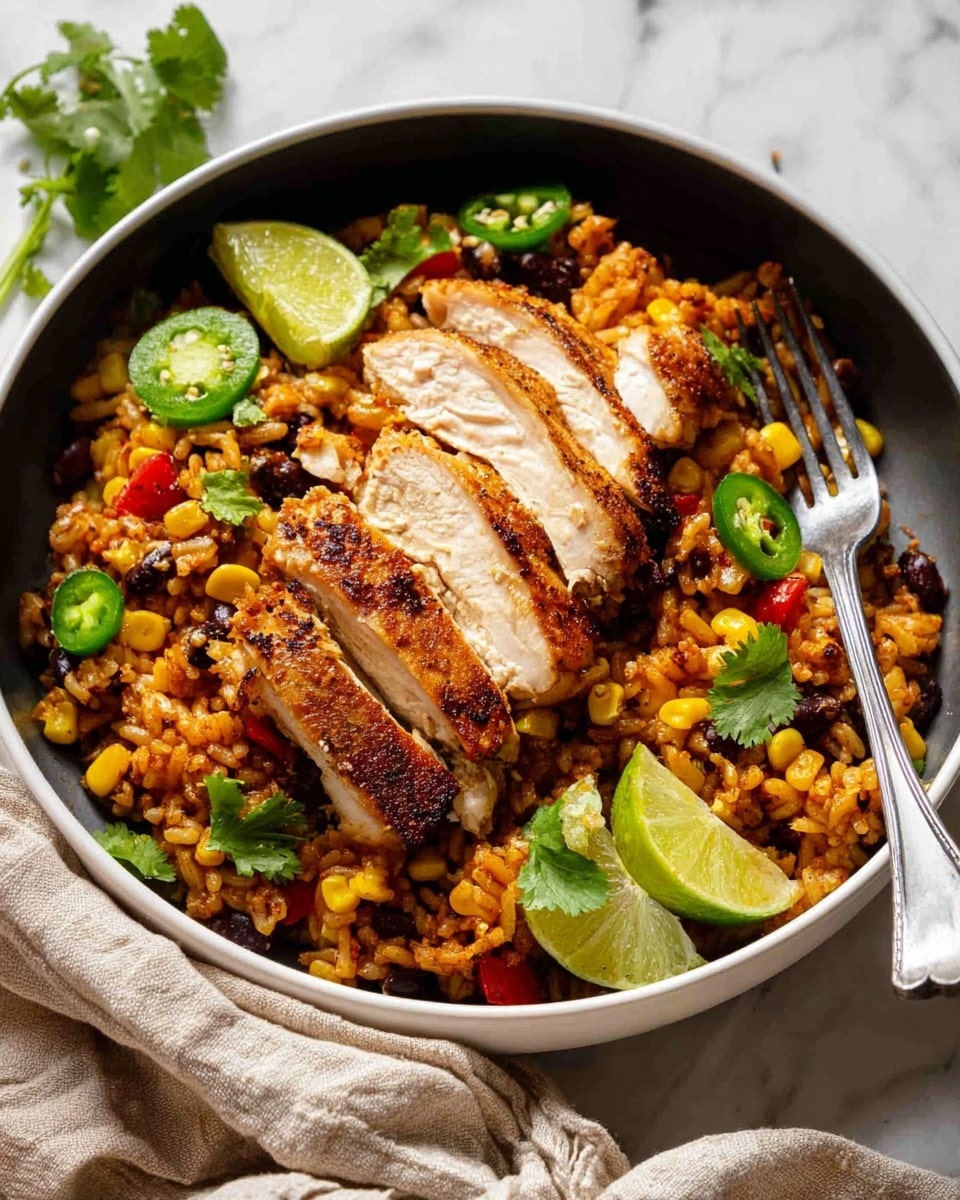 One Pot Mexican Chicken and Rice Recipe - Recipe Image