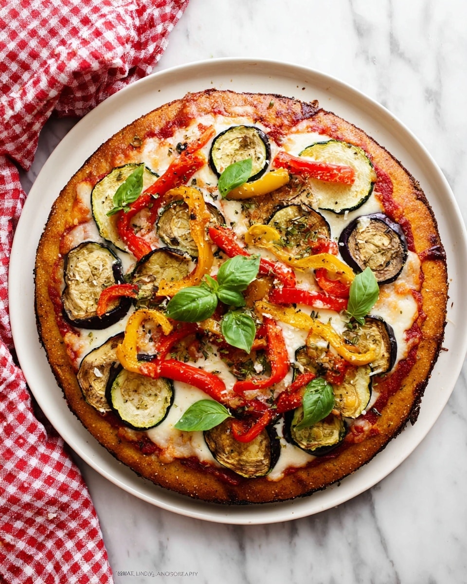 Roasted Vegetable Whole Wheat Pizza Recipe - Recipe Image