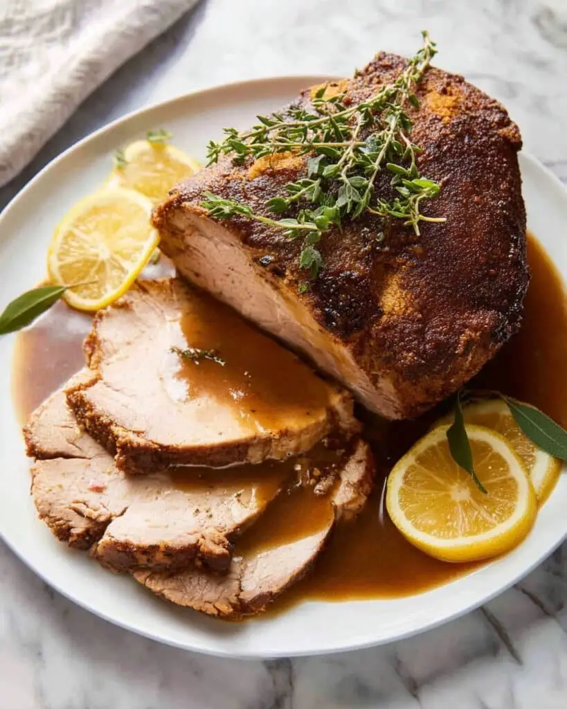 Juicy Slow Cooker Turkey Breast with Crispy Skin and Homemade Gravy Recipe