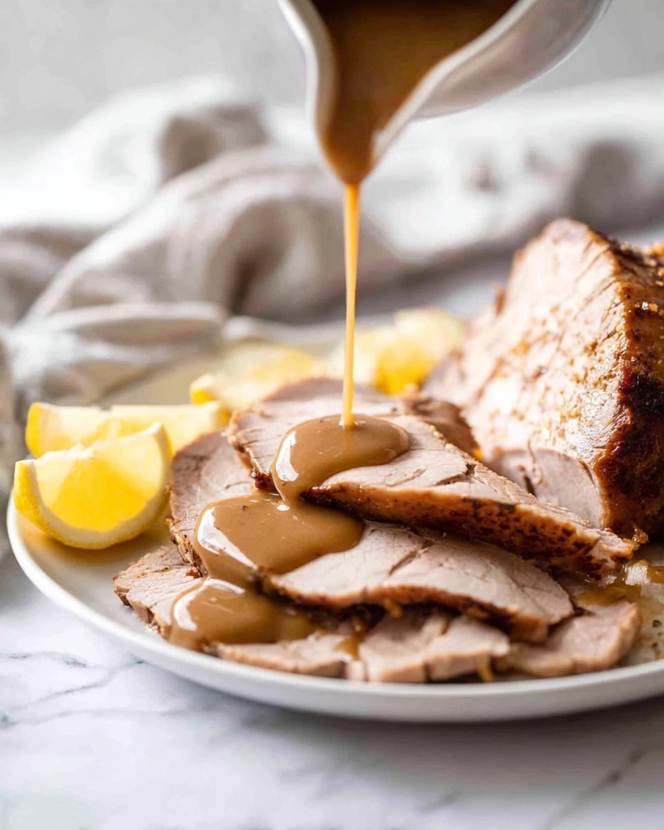 Juicy Slow Cooker Turkey Breast with Crispy Skin and Homemade Gravy Recipe - Recipe Image