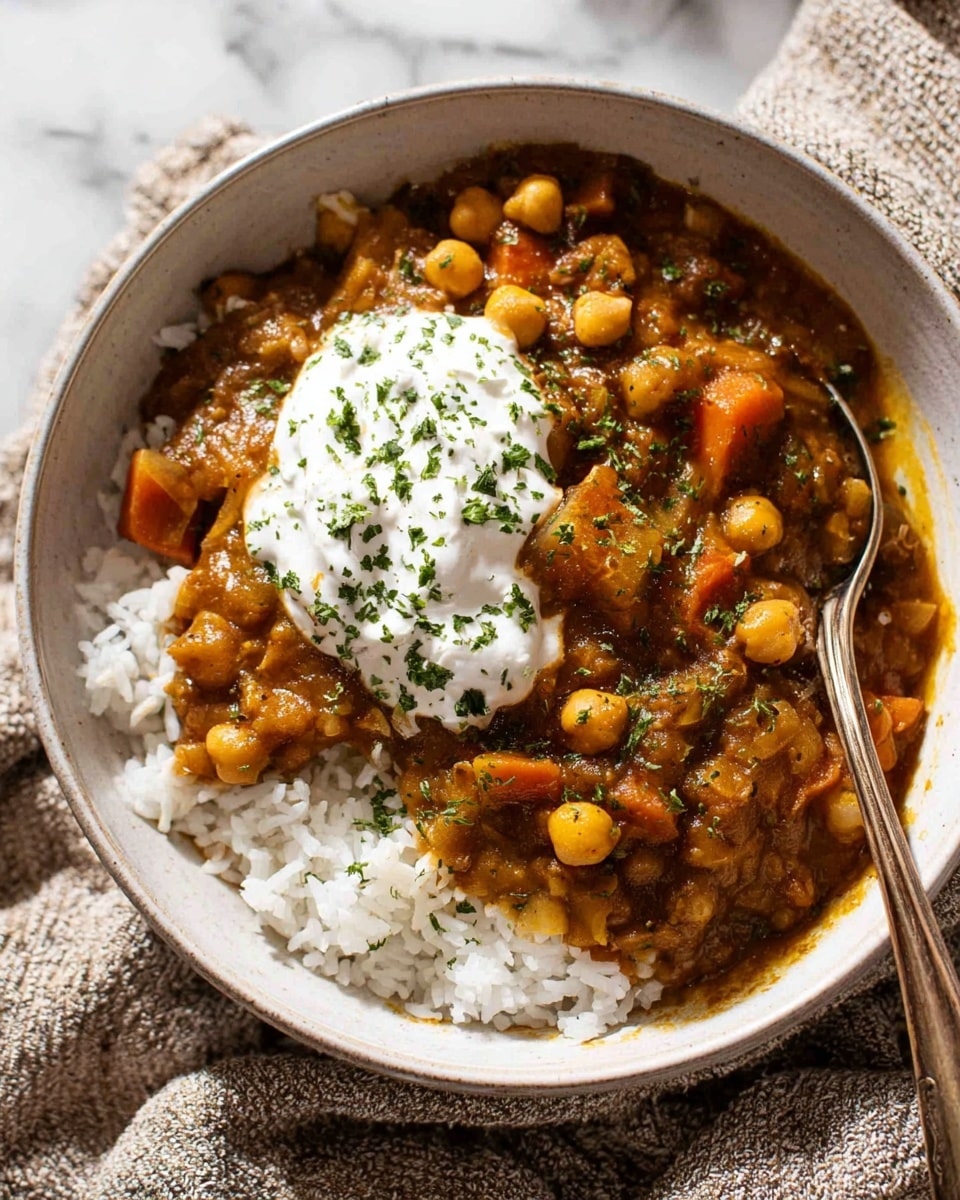 Easy Chickpea Curry with Potatoes Recipe - Recipe Image