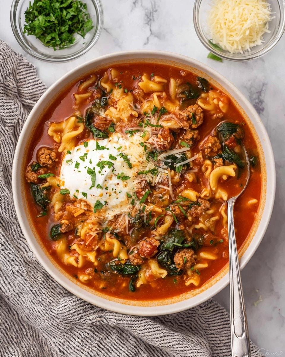 Crockpot Lasagna Soup Recipe - Recipe Image