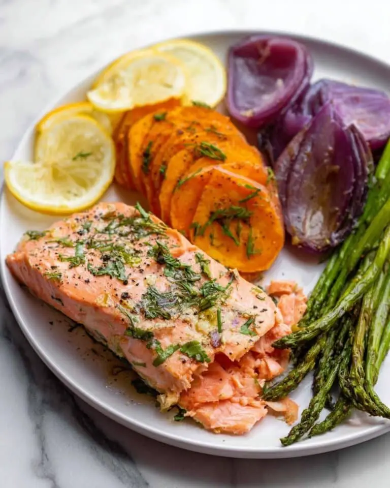 Sheet Pan Baked Salmon with Vegetables Recipe