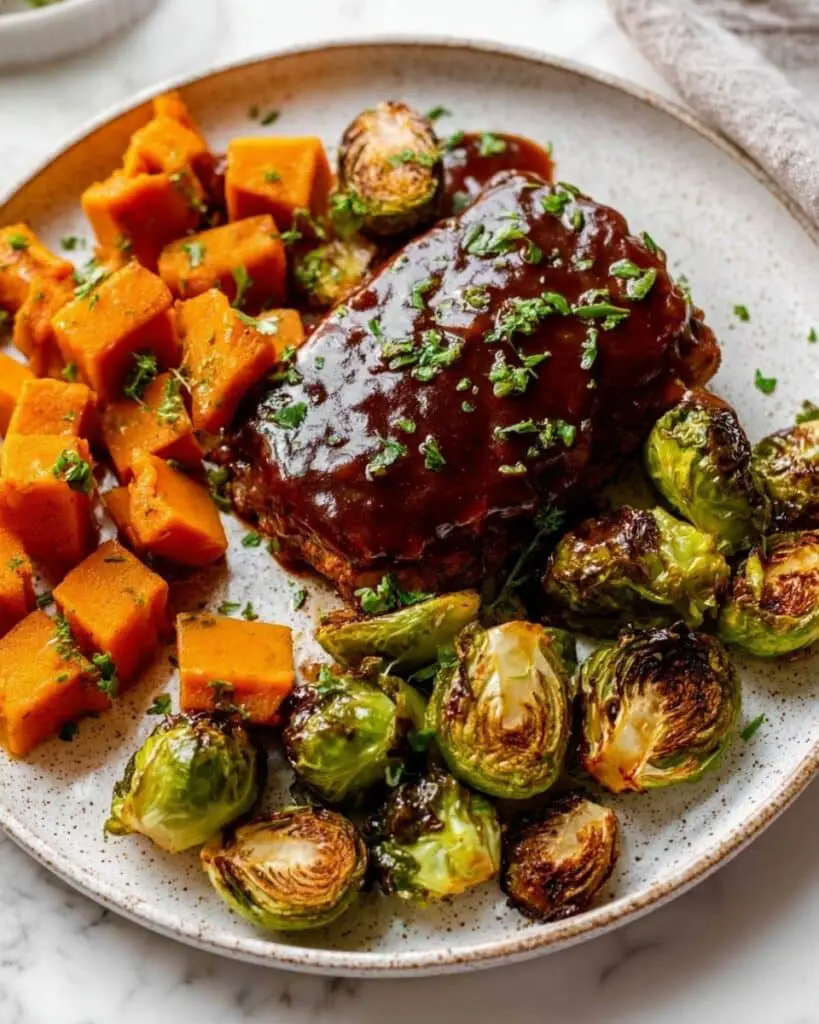 Sheet Pan Mini Meatloaf with Roasted Vegetables Recipe