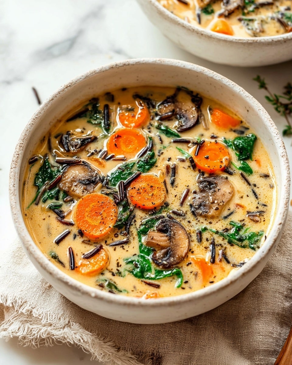 Cozy Autumn Wild Rice Soup Recipe - Recipe Image