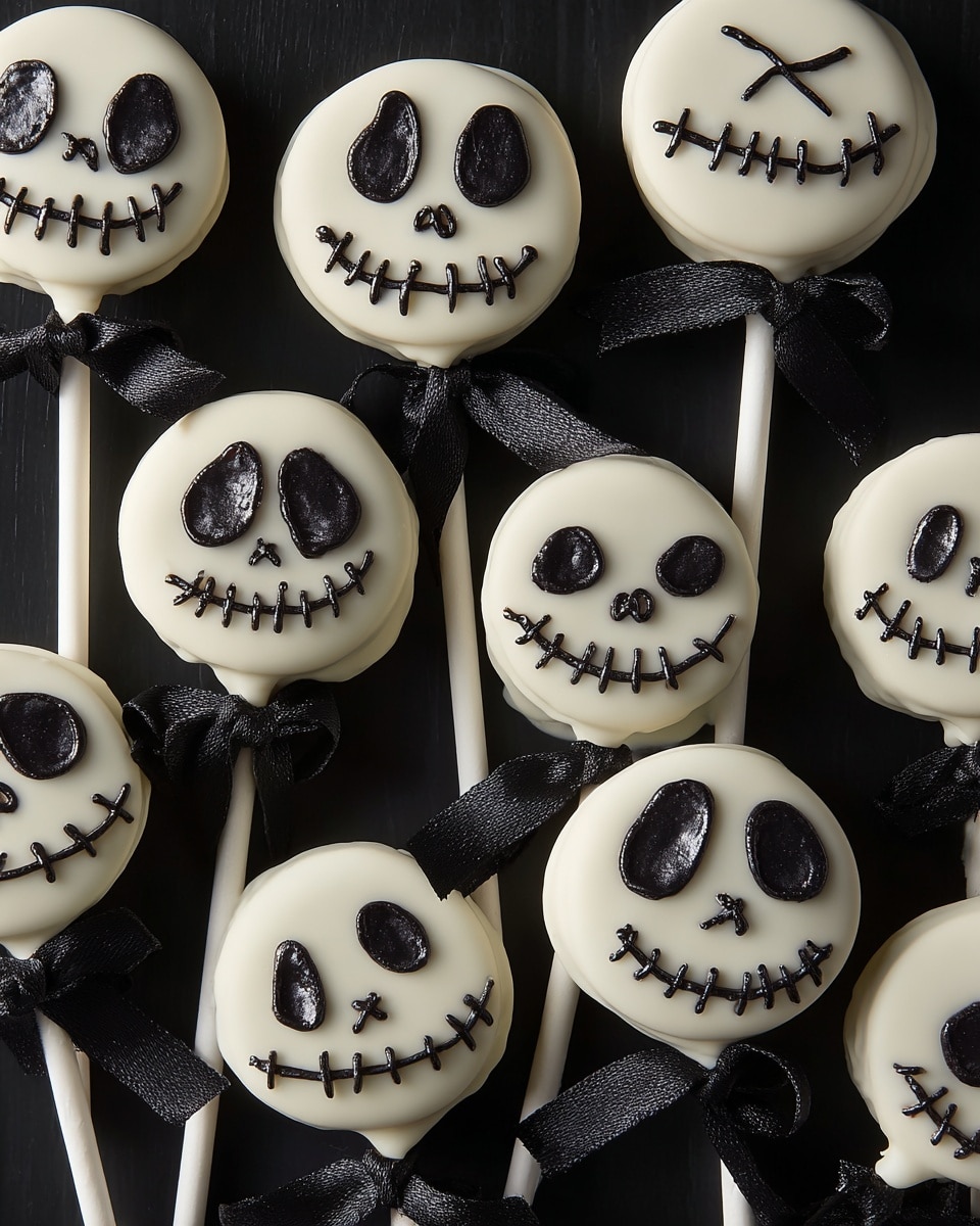 Jack Skellington Oreo Pops Recipe - Recipe Image