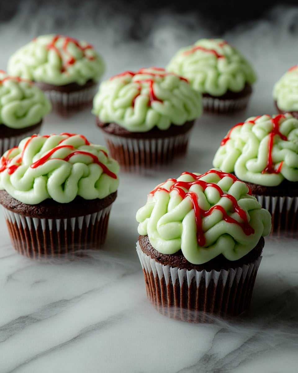 Zombie Brain Cupcakes Recipe - Recipe Image