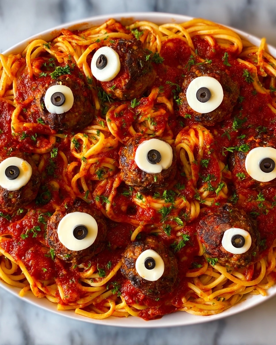 Eyeball Pasta Recipe - Recipe Image