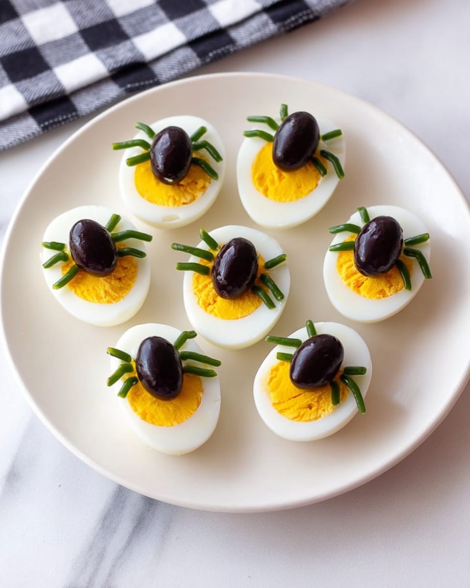 Deviled Egg Spiders Recipe - Recipe Image