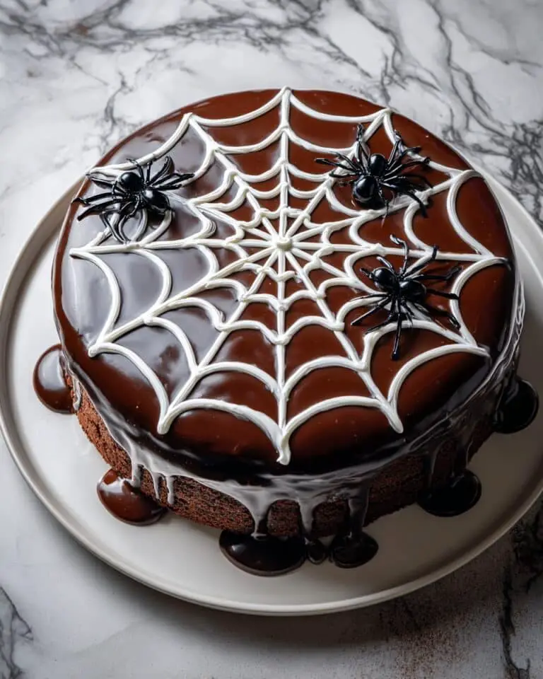 Spiderweb Chocolate Cake Recipe