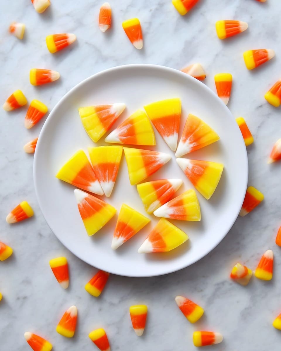 Easy Candy Corn Jello Shots Recipe - Recipe Image