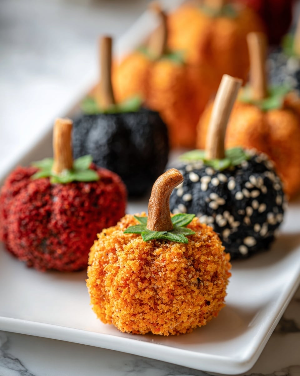 Mini Pumpkin Cheese Balls Recipe - Recipe Image