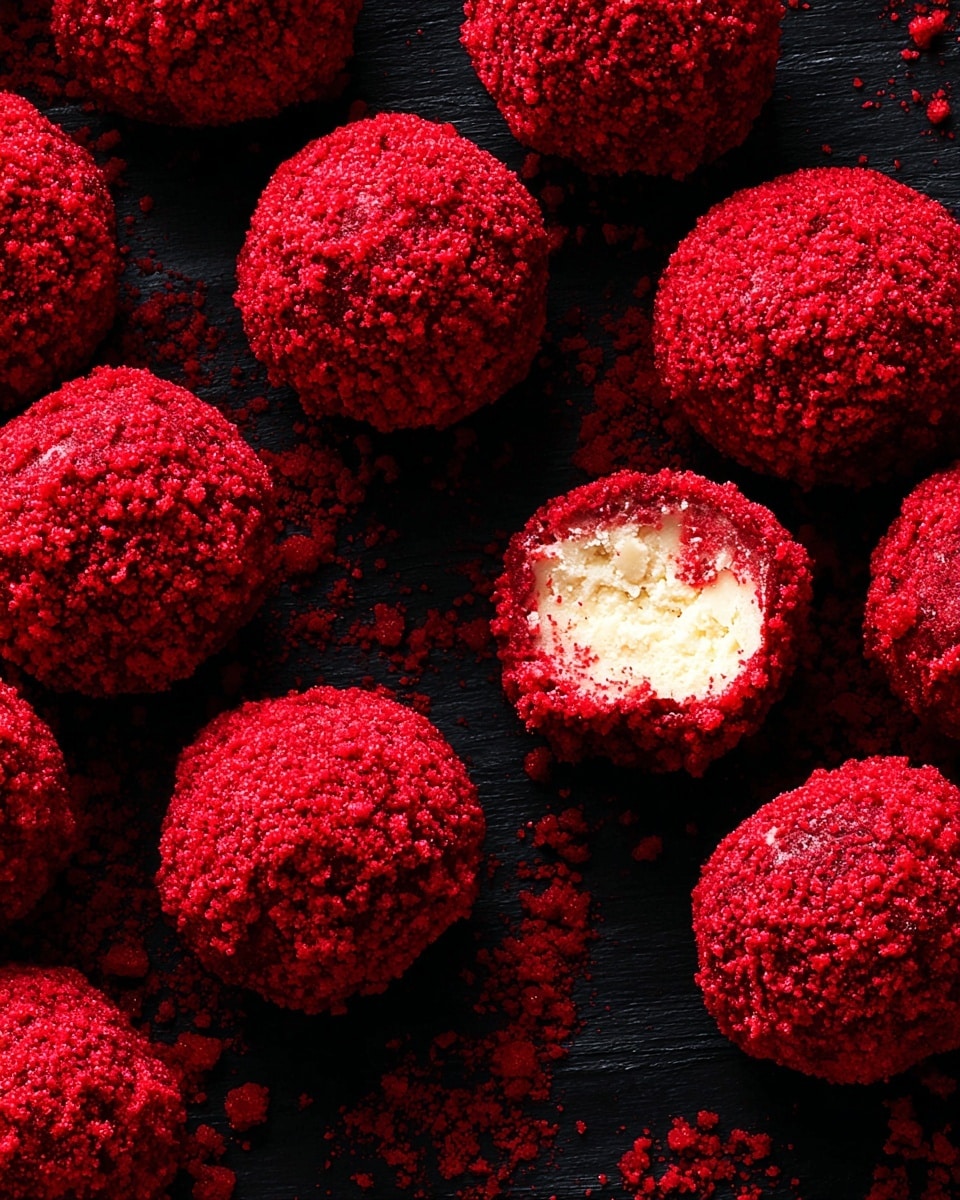 Halloween Red Velvet Cheesecake Bites Recipe - Recipe Image