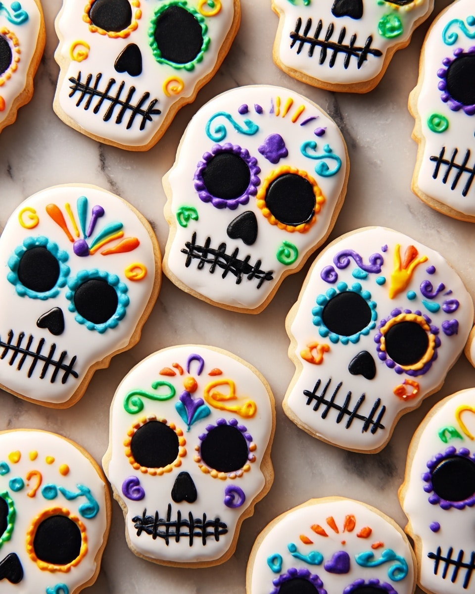 Day of the Dead Skull Cookies Recipe - Recipe Image