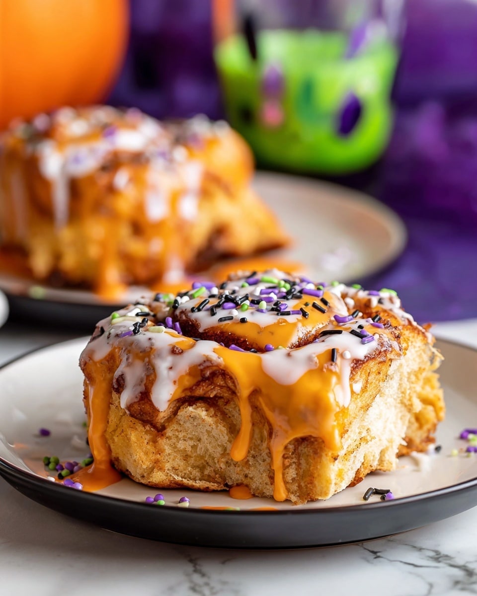 Halloween Cinnamon Rolls Recipe - Recipe Image
