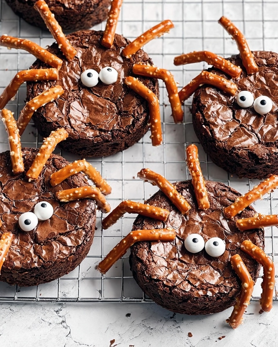 Halloween Brownie Spiders Recipe - Recipe Image