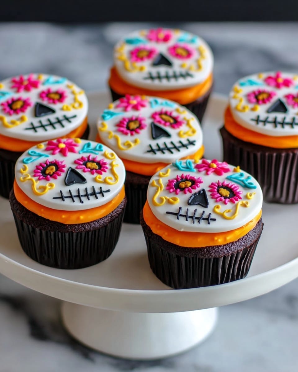 Day of the Dead Cupcakes Recipe - Recipe Image