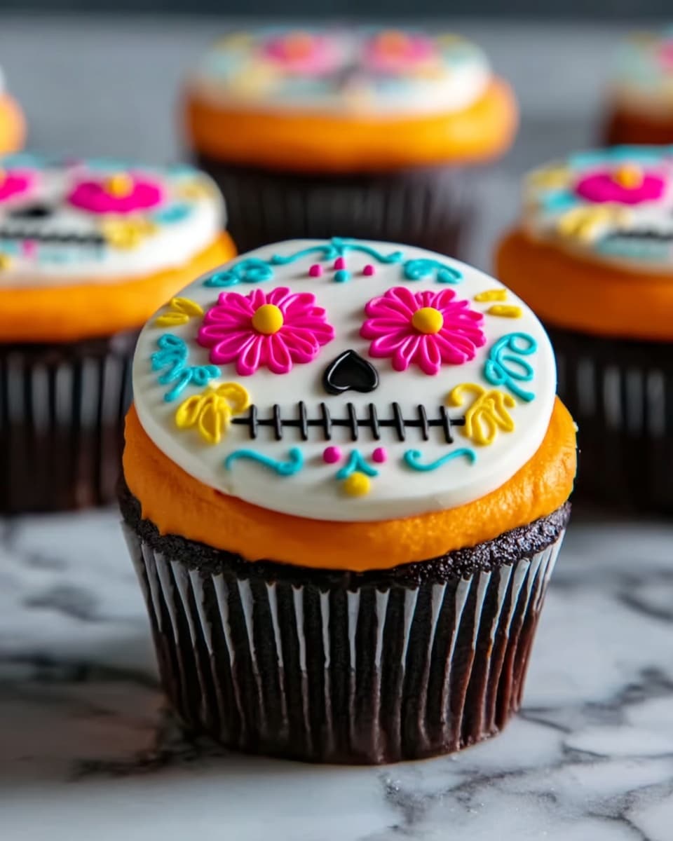 Day of the Dead Cupcakes Recipe - Recipe Image