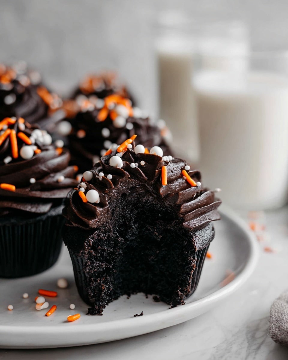 Moist Black Velvet Cupcakes Recipe - Recipe Image