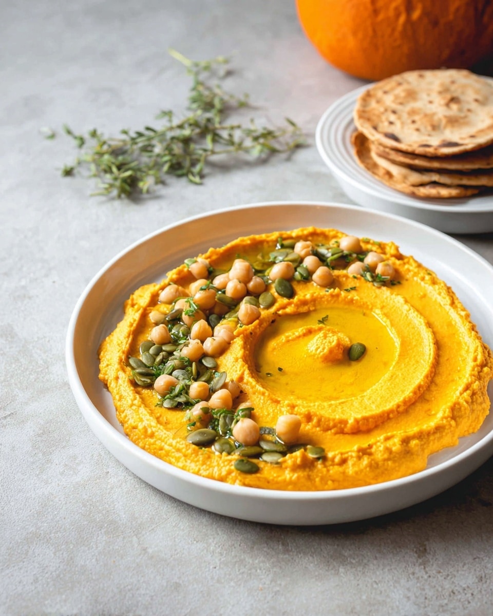 The BEST Pumpkin Hummus Recipe - Recipe Image
