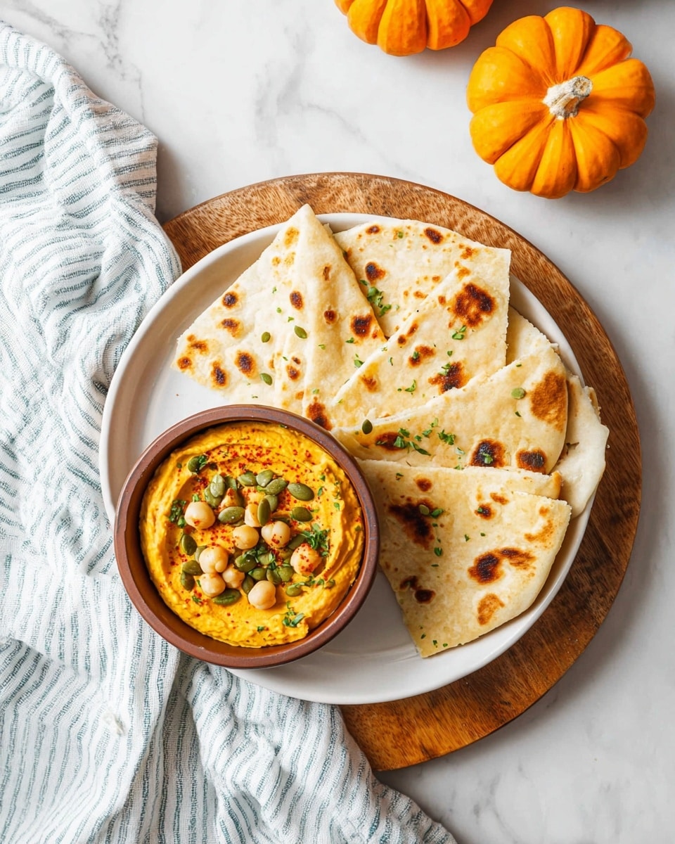 The BEST Pumpkin Hummus Recipe - Recipe Image