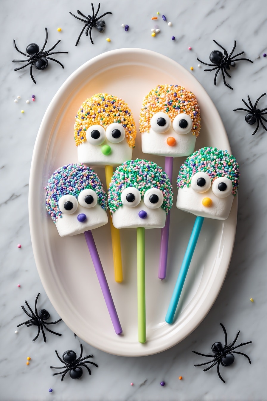 Halloween Marshmallow Pops Recipe - Recipe Step