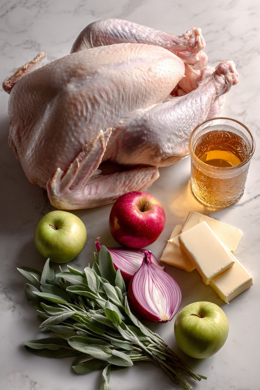 Apple Cider Glazed Turkey with Perfect Gravy Recipe - Ingredients