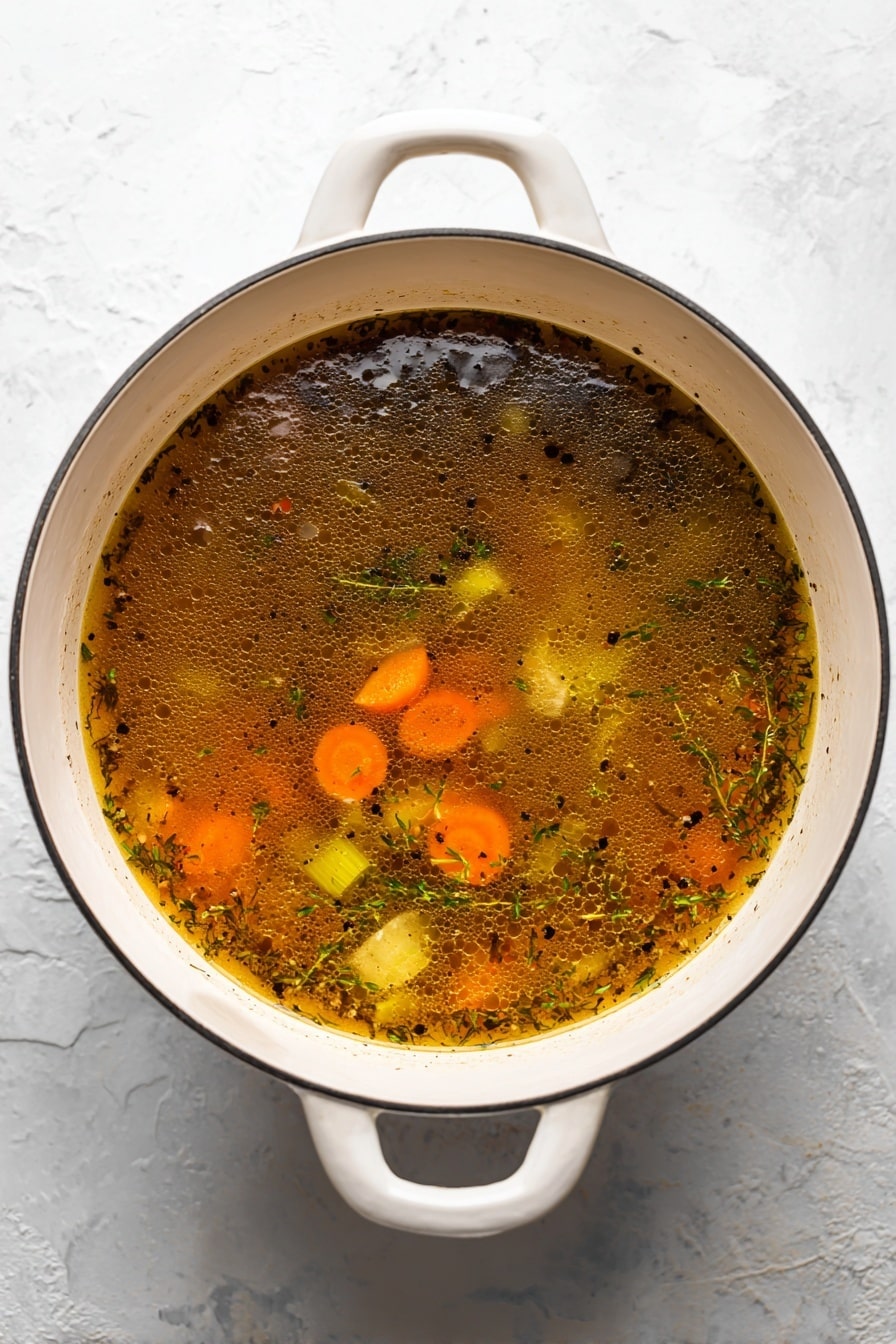 Homemade Turkey Stock Recipe - Serving