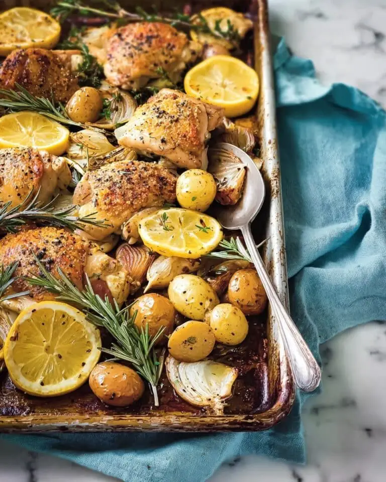 Lemon-Rosemary-Garlic Chicken and Potatoes Recipe