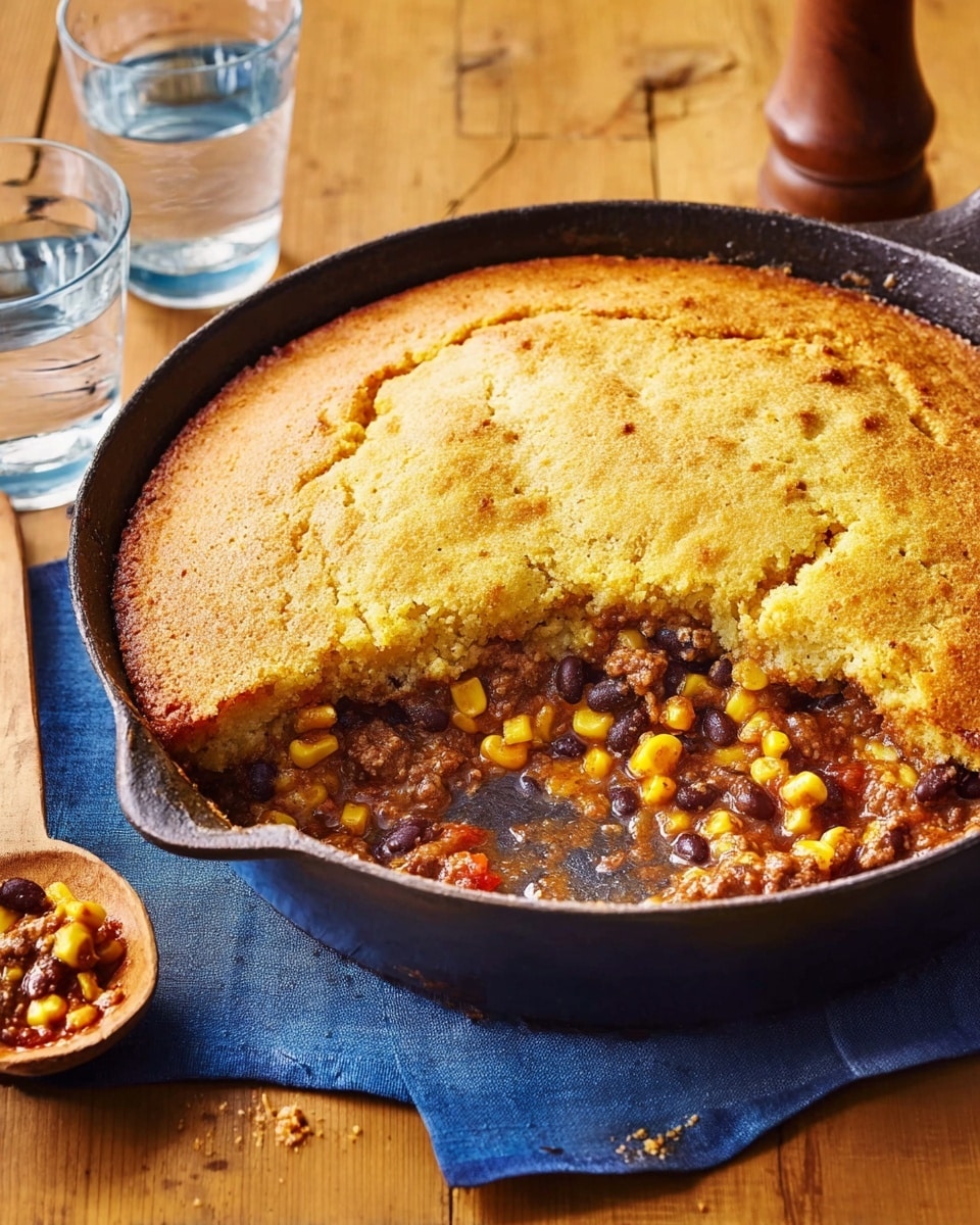 Cornbread Cowboy Casserole Recipe - Recipe Image